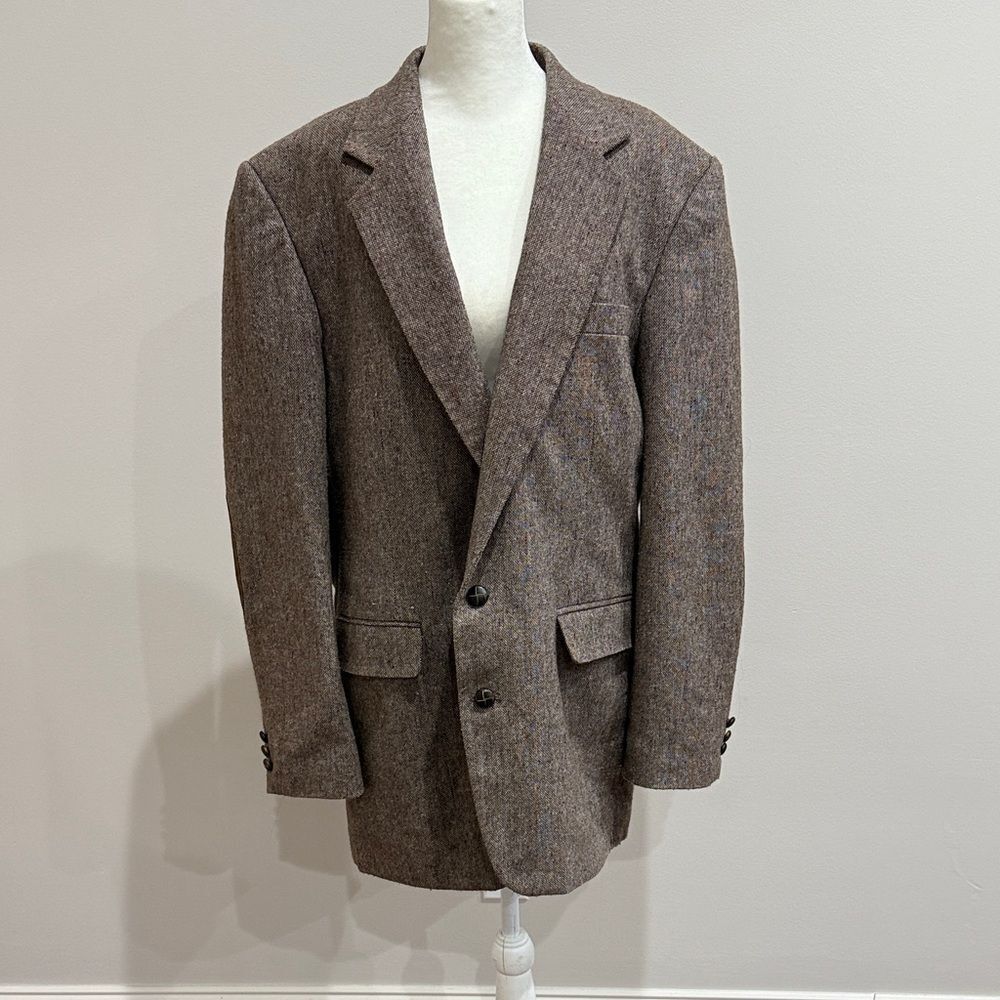 Haggar Vintage Classic Brown Men's Blazer Size Large
